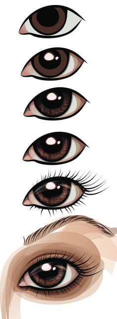 an image of eyes with different shapes and sizes on the iris's eyeliners