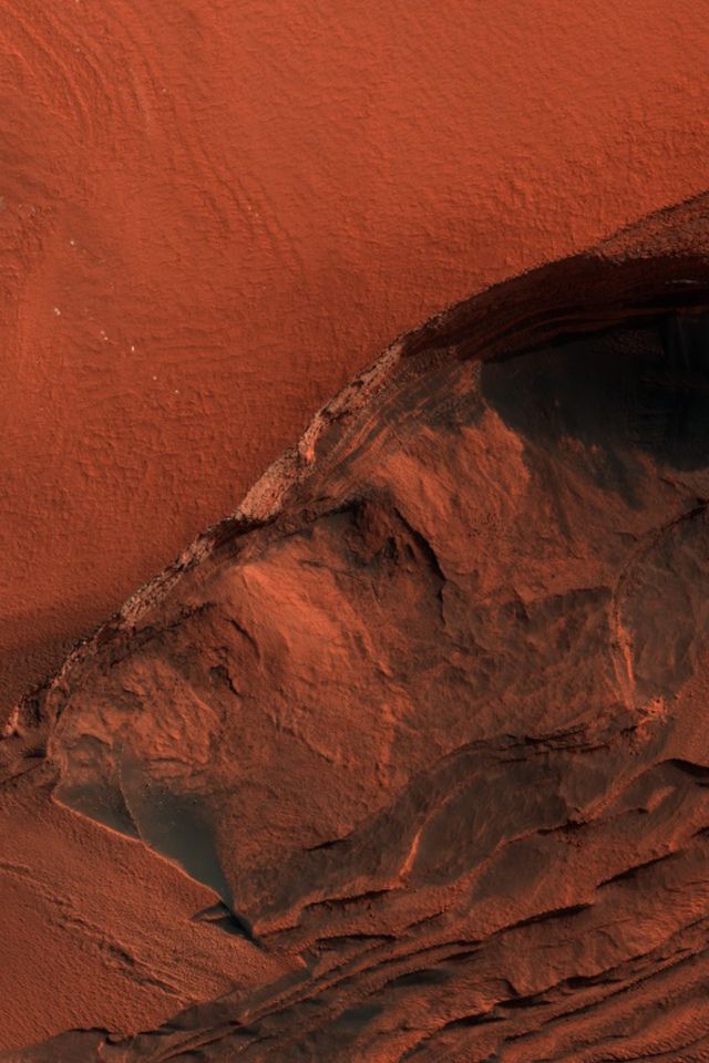 an aerial view of the surface of mars