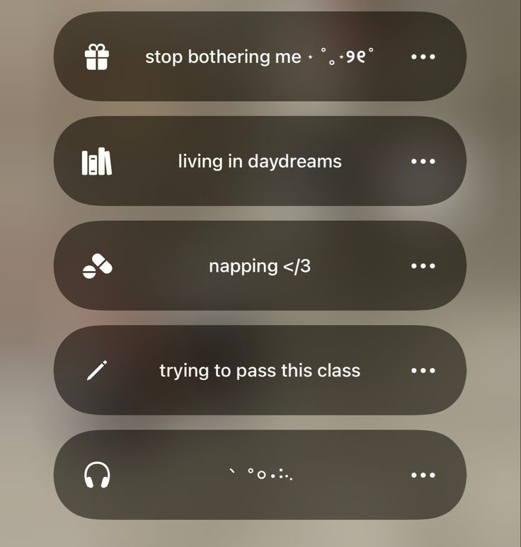 an iphone screen showing the settings for different things