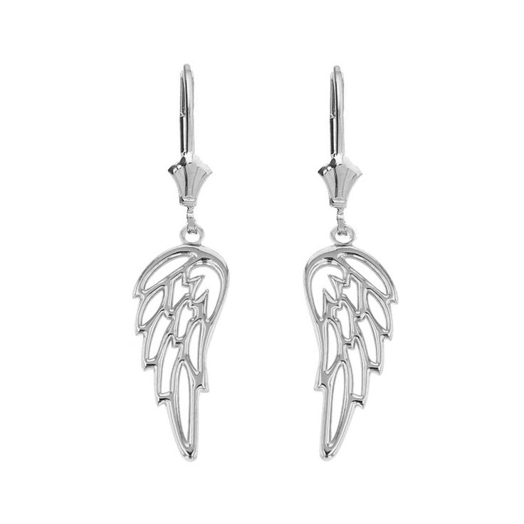 PRICES MAY VARY. ✅ Expertly designed pair of dangle earrings with beautiful filigree angel wing motif ✅ impressively handcrafted with genuine 925 sterling silver in polished finish ✅ TOP QUALITY, AMERICAN MADE – Claddagh Gold is a family-run small business with experience in jewelry going back decades. Today, our workshop is located right in the heart of Los Angeles, California; all our pieces are made in the USA by our close-knit team of resident goldsmiths. Each and every piece is designed by Angel Wing Earrings, Diamond Gift, Wing Necklace, Sterling Silver Filigree, Wing Earrings, White Gold Earrings, Gold Filigree, Special Jewelry, Wedding Jewelry Earrings