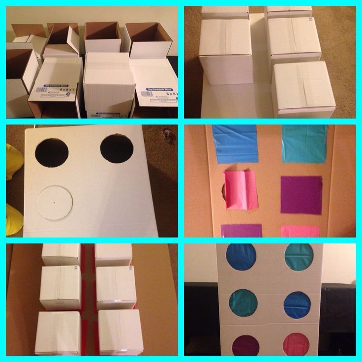 several pictures of boxes with different shapes and sizes, all made out of cardboard paper