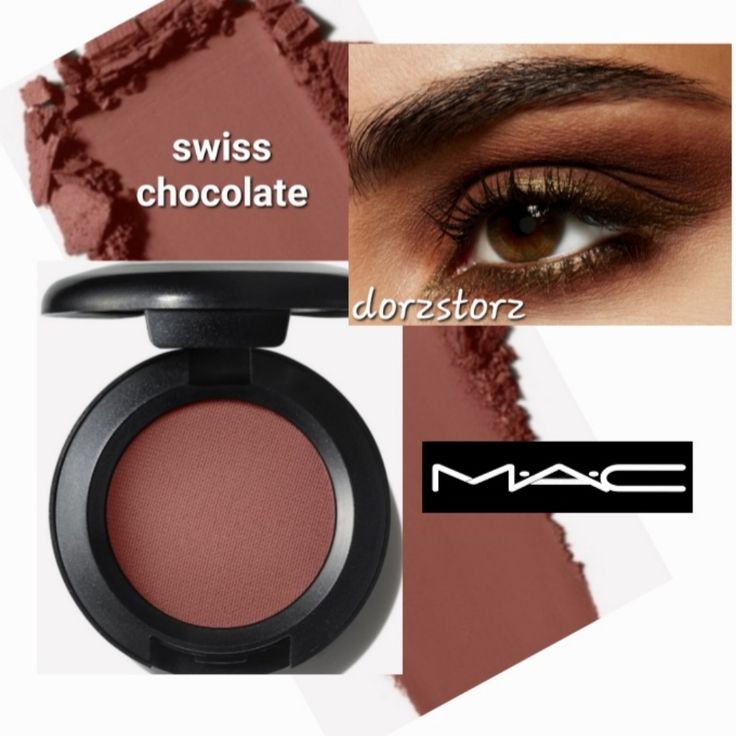 Mac Matte Eye Shadow Color: Swiss Chocolate Size: .05 Oz New In Box 100% Authentic **Currently 10 Available - Price Is For Each. Best Mac Makeup, Chocolate Eyeshadow, Shadow Color, Swiss Chocolate, Makeup Mac, Mac Eyeshadow, Matte Eyeshadow, Mac Makeup, Makeup Eyeshadow