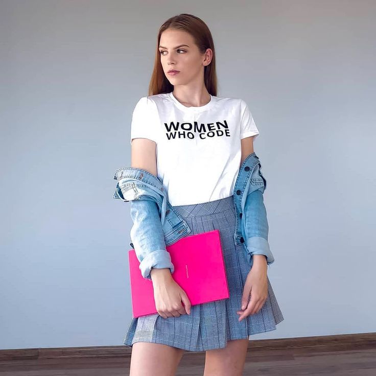 Looking for a way to show support for Women in Tech? Check out the "Women Who Code" shirt! Made from 100% soft and shiny cotton, the shirt is not only comfortable but also strong, with double-needle stitching on the neckline, bottom hem, and sleeves. The ladies' fit is perfect for a shorter body length and tapered sleeves, and it is quarter-turned to ensure a great look. The shirt inspires Women to learn how to code and break stereotypes in the Tech World. It speaks volumes, as it shows a commitment to building a better world <3 The shirt has been worn by some of the most kick-ass Women Developers out there, such as @kellynvnd, @joeel56, @codingblonde, @kixcodes, @amaliaclairee, and @mae_ni. It would be great to see how it is worn, so don't forget to tag @devherobrand in the photos! Join t Basic Tops With Letter Print, Casual Slogan Tops, Fitted Everyday Trendy Shirt, Empowering Cotton Tops With Letter Print, Cotton Crew Neck T-shirt, Relaxed Fit Slogan Tops, Fitted Cotton Shirt, Casual Stretch Shirt With Text Print, Casual Everyday T-shirt