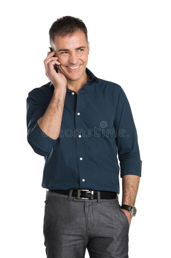 a smiling man talking on his cell phone royalty images and clippings for commercial use