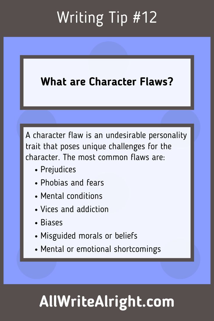 a poster with the words writing tip 12 what are character flows? and an image of characters