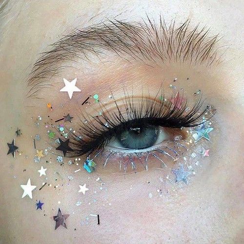 Photo | ••• Lillpsycho ••• ift.tt/2DDKDFg | beautifulcloudyskies | Flickr Shiny Makeup Look Glitter, Space Theme Makeup, Space Themed Makeup, Outer Space Makeup, Euphoria Makeup Aesthetic, Euphoria Clothes, Ryan Core, Eye Makeup Glitter, Disco Cowboy