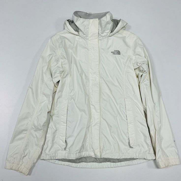 This ladies' jacket from The North Face is a must-have for any fashion-conscious woman. Its white colour and nylon outer shell are sure to make a statement, while its size type of regular and medium size ensure a comfortable fit. The jacket's style is both trendy and practical, making it a great choice for any occasion. Whether you're out in the city or exploring the great outdoors, this jacket has got you covered. It's perfect for those who want to look stylish while staying warm and dry. North Face Jacket White, White North Face Jacket, North Face Hyvent Jacket, North Face Hyvent, White Colour, Look Stylish, North Face Jacket, Great Outdoors, Jacket Style