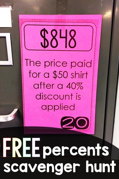 a pink sign with the price paid for a $ 50 shirt after 40 % discount is applied