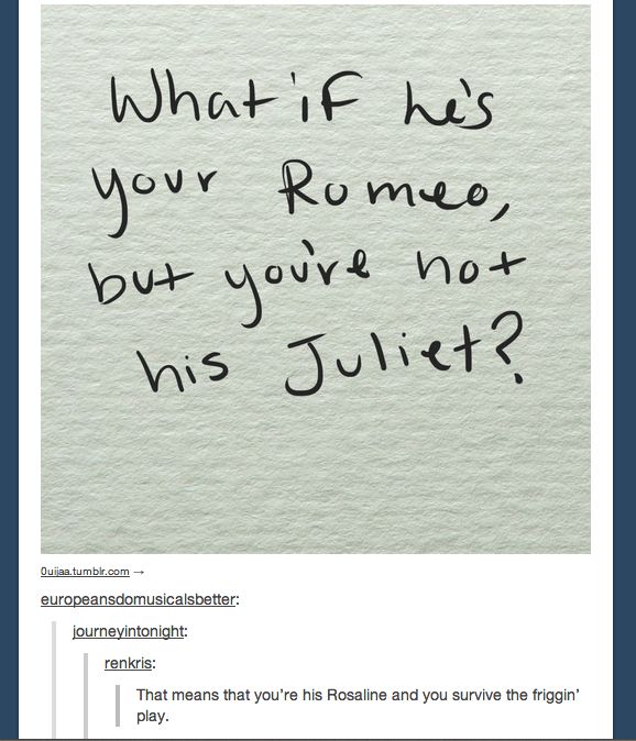 a piece of paper with the words what if his your rome but you've not his jultt?