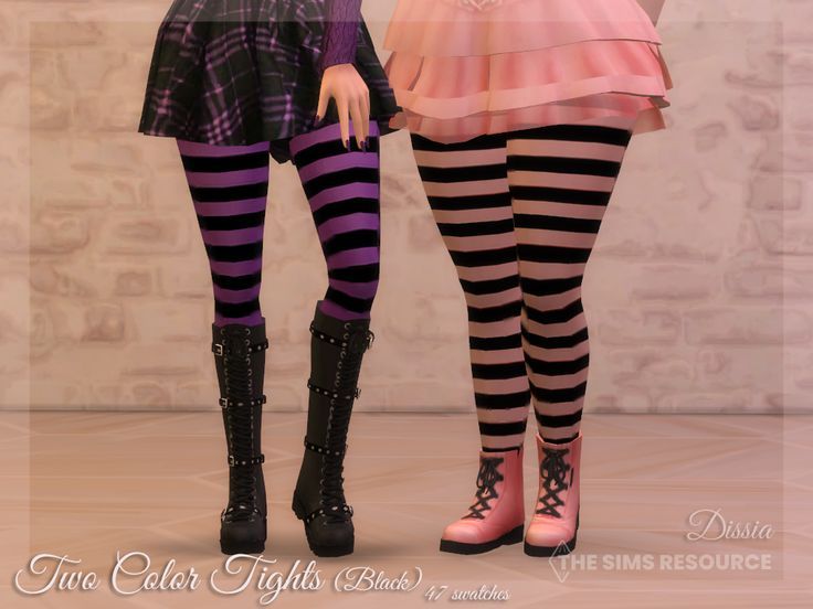 Torn Tights, Represent Clothing, Color Tights, Ts4 Mods, Sims 4 Cc Download, Cc Folder, Striped Stockings, Striped Tights, Sims 4 Downloads