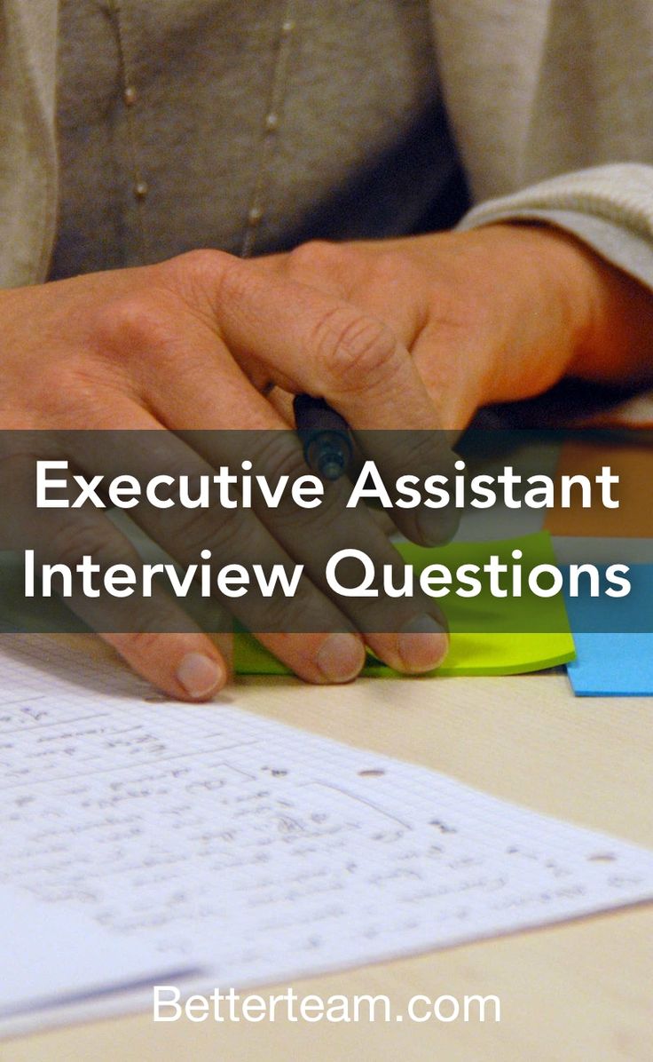 a person sitting at a desk with a keyboard and mouse in front of them that says executive assistant interview questions