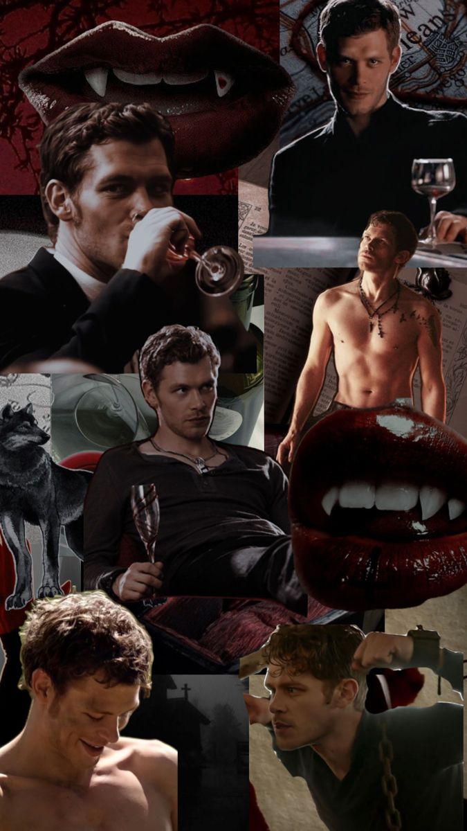 the vampire collage has many different pictures