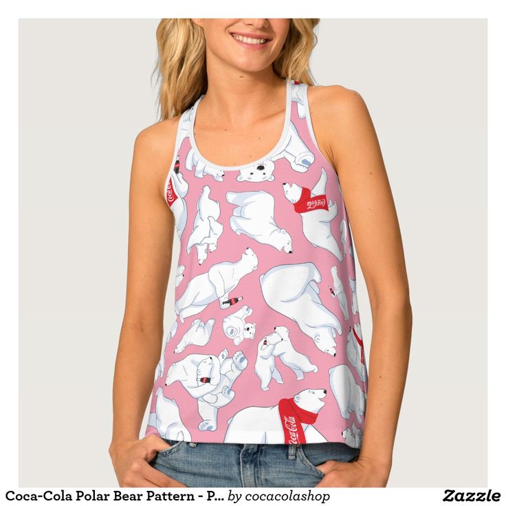 Coca-Cola Polar Bear Pattern - Pink