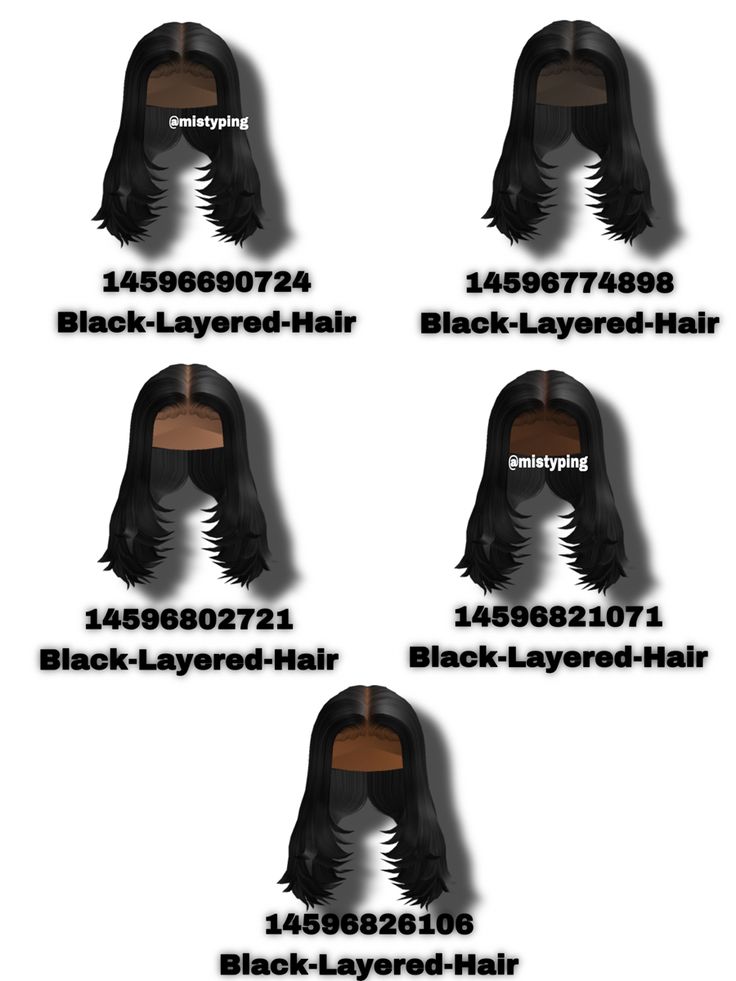 the different types of wigs are shown in this graphic style, including long hair and short