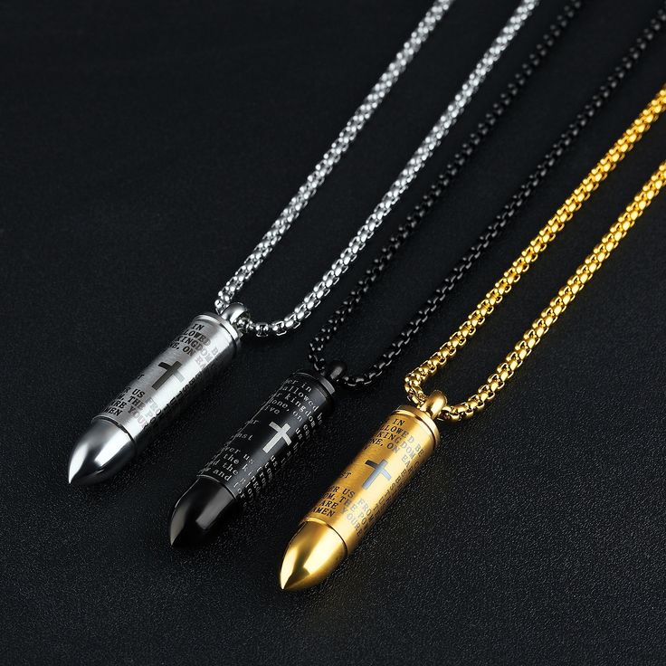 Engraved Cross, Bullet Necklace, Black Gold Jewelry, Cheap Necklaces, Lord's Prayer, Urn Necklace, Urn Necklaces, Buy Necklace, Skull Jewelry