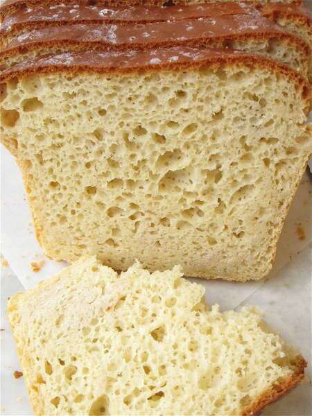 a loaf of white bread sitting on top of a counter