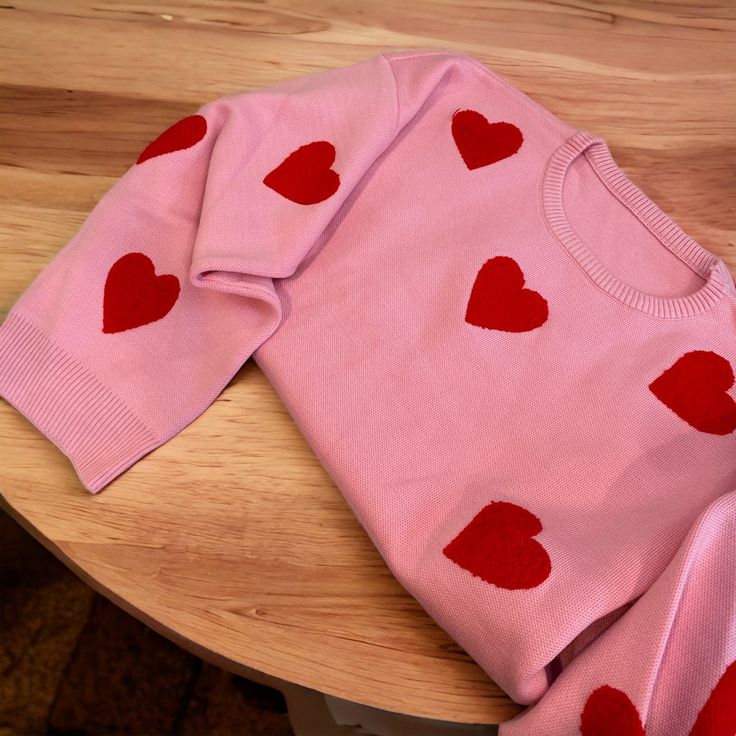 Cute & Cozy Embroidered Hearts Oversized Cute Pullover Sweater. one-size fits all design. One size only Oversized fit Embroidered Hearts, Modern Accessories, Sweater Cute, Heart Sweater, Embroidered Heart, Autumn Sales, Sweater Sale, All Design, Oversized Fits