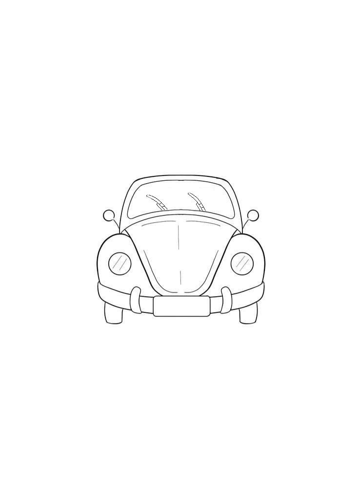 a drawing of a car with the hood up