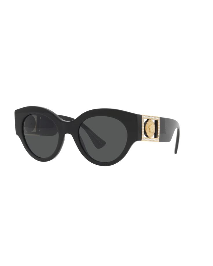 Versace Woman  Black Size: 52 Vigan, Versace, Online Store, Sunglasses, Black, Color