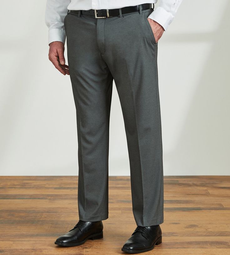 There’s a reason we call these the ultimate dress pants: They’re flexible, don’t wrinkle, have the perfect amount of stretch and are travel friendly. | Signature Carrington Relaxed Fit Ultimate Dress Pants in Navy, Size 40 Waist/32Large | Nylon/Viscose/Spandex | Heather Semi-formal Elastane Pants With Welt Pockets, Elastane Pants With 4-way Stretch And Welt Pockets, 4-way Stretch Elastane Pants With Welt Pockets, Stretch Elastane Dress Pants With Welt Pockets, Semi-formal Stretch Straight Leg Pants, Stretch Elastane Pants For Semi-formal Occasions, Semi-formal Stretch Trousers, Slim Fit Elastane Dress Pants For Semi-formal Occasions, Semi-formal Slim Fit Elastane Dress Pants