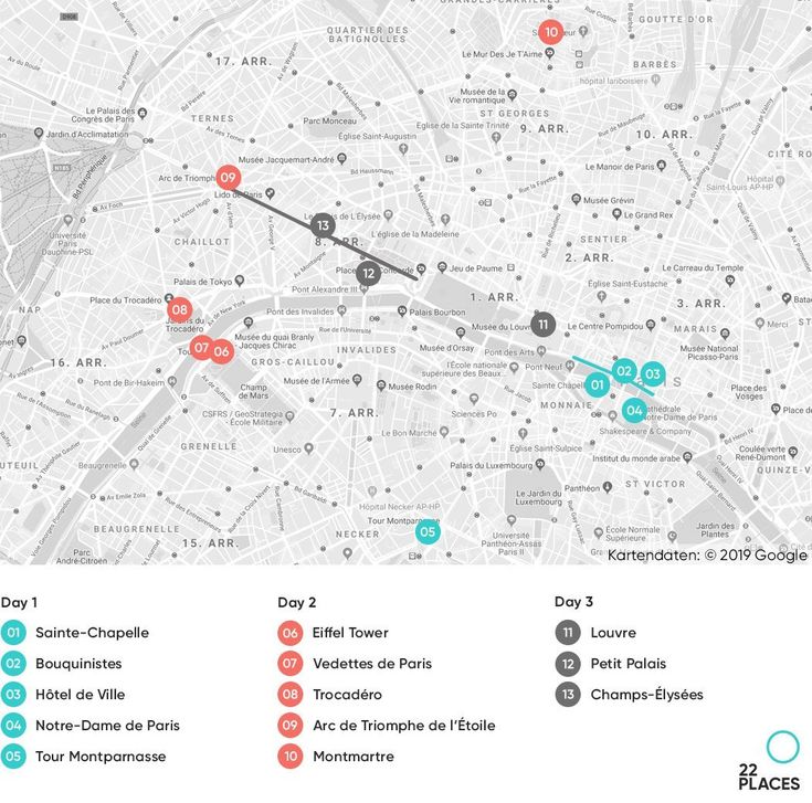 a map with different locations and numbers on it