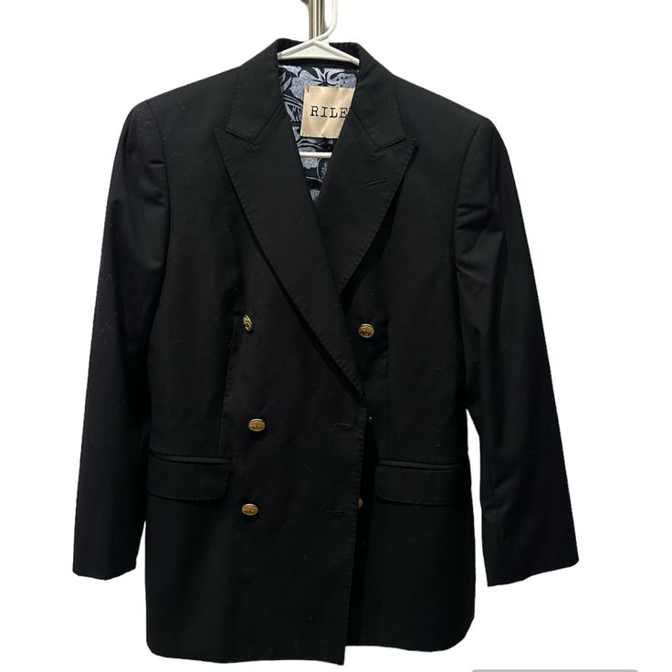 Brand New With Tags Brand Is Riley Gold Detailing Coats Black, Zara Jackets, Black Button, Zara Black, Blazer Coat, Blazer Suit, Suit Jacket, Button Up, Jackets & Coats