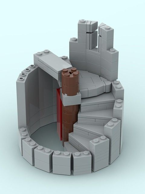 a model of a castle made out of legos