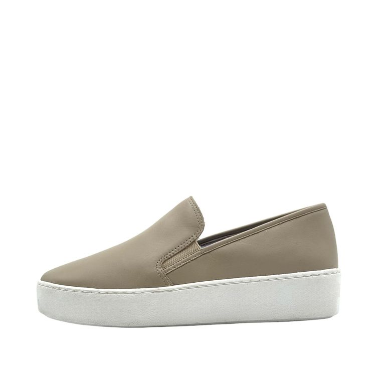 Elevate your footwear game with our premium leather slip-on sneakers, designed for comfort and style. Crafted from high-quality leather, these slip-ons offer durability and sophistication for any occasion. These versatile sneakers are perfect for those seeking effortless elegance in every step. Experience the perfect blend of convenience and luxury with our sneakers. Upper: Leather Slip on Platform Height: 1.5" Modern Suede Slip-on Sneakers, Casual Slip-on Platform Loafers, Casual Low-top Platform Loafers With Rubber Sole, Trendy Low-top Loafers With Rubber Sole, Casual Leather Slip-ons With Contrast Sole, Modern Slip-on Sneakers With Textured Sole, Trendy Low-top Loafers With Textured Sole, Leather Slip-on Loafers With White Sole, Casual Leather Low-top Platform Loafers