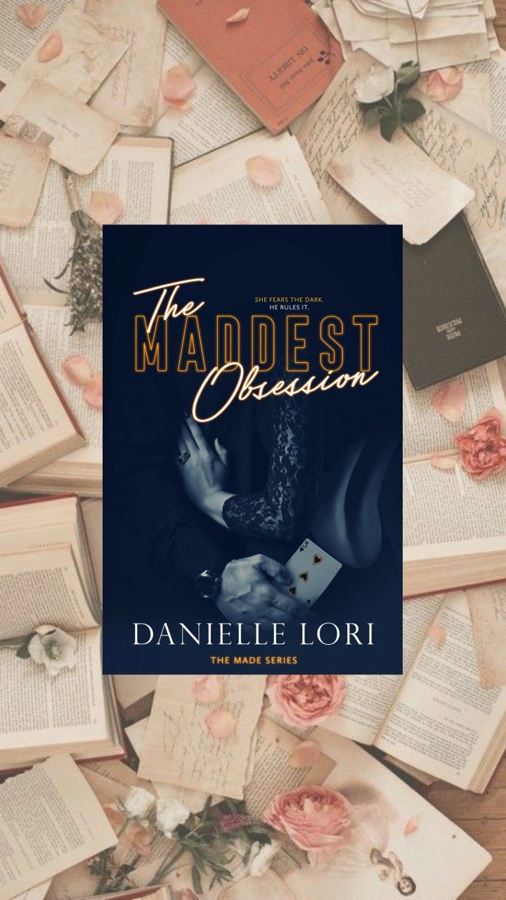 the book cover for the maddest question by danielle lorii is surrounded by old books