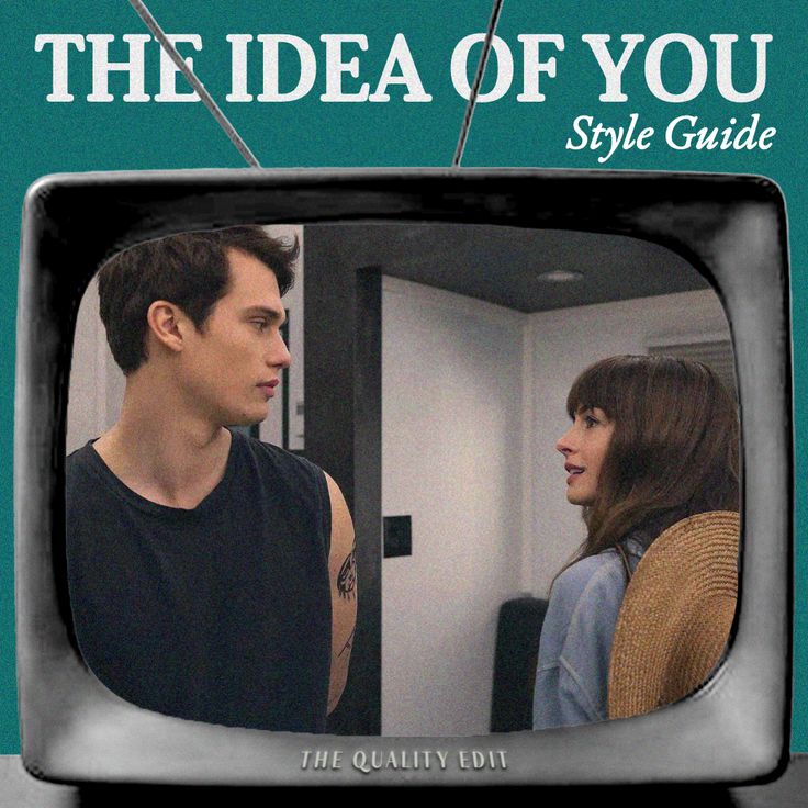 the idea of you style guide on an old tv screen with a man and woman talking to each other