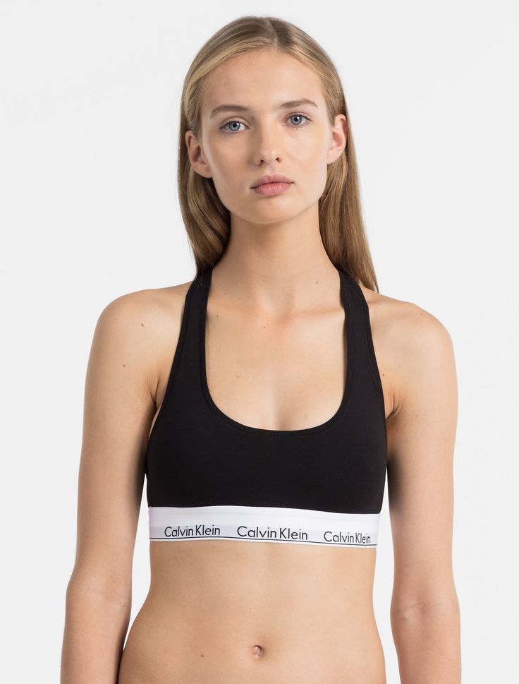 modern cotton bralette | Calvin Klein Top Calvin Klein, Calvin Klein Bralette, Clavin Klein, Cotton Bralette, Black Bralette, Calvin Klein Women, Tie Dye Shorts, Womens Bras, Sporty Look