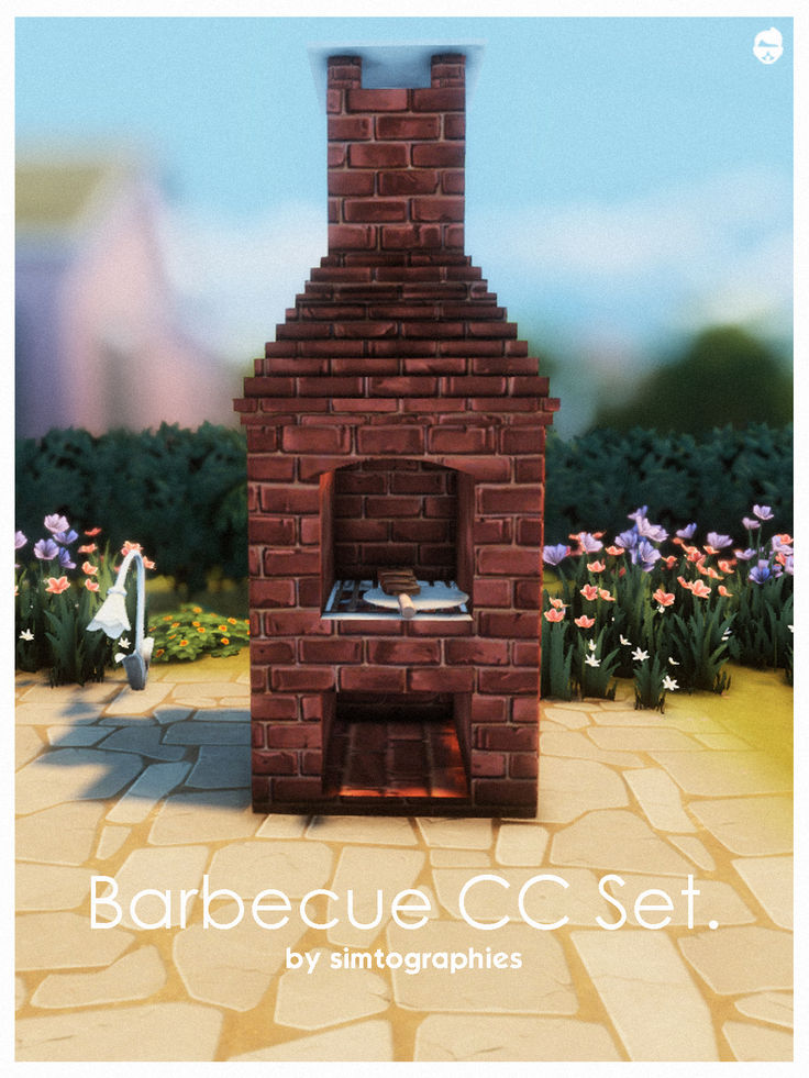 a brick oven sitting in the middle of a garden