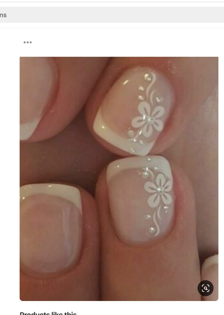 Nails Bride, French Manicure Nails, French Nail Designs, Makijaż Smokey Eye, Wedding Nails Design, Nail Art Wedding, Bride Nails, Bridal Nails, Fancy Nails