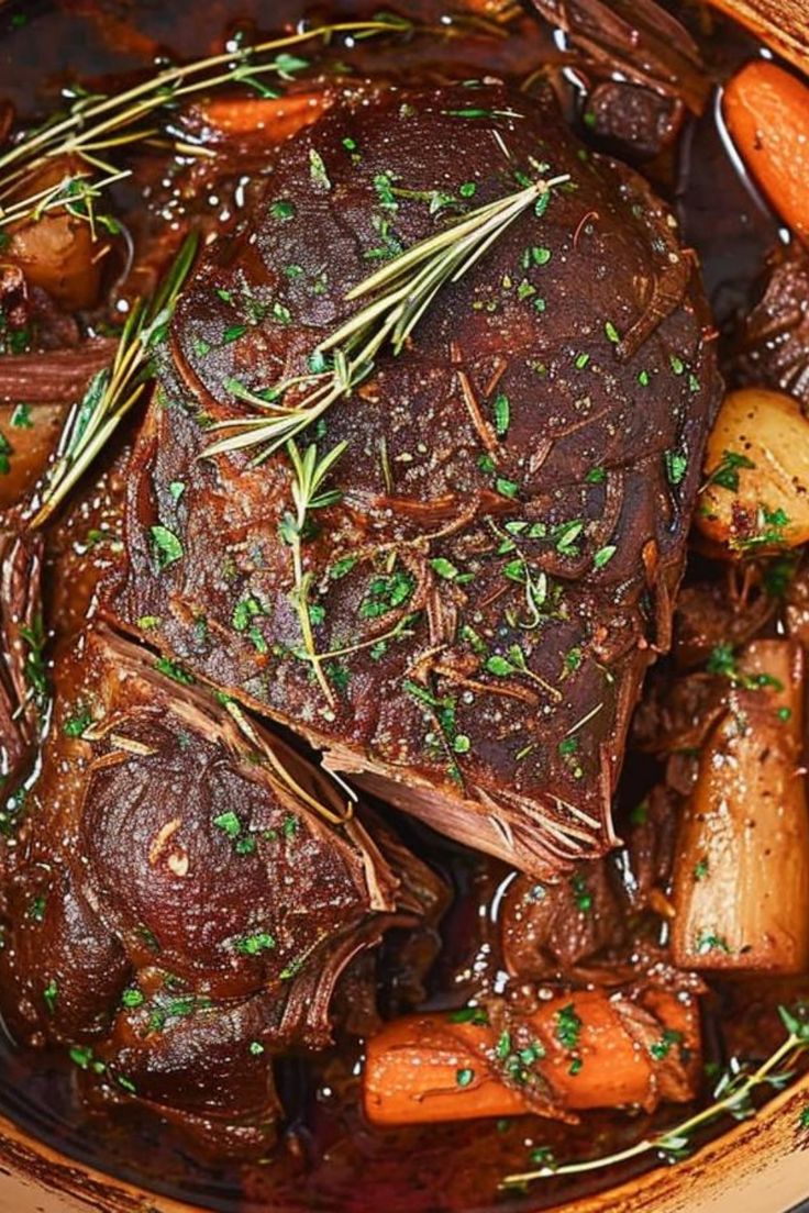 Dutch Oven Chuck Roast for Comfort Food Cooking Chuck Roast In Oven, Roast In Cast Iron Dutch Oven, Dutch Oven Chuck Roast In Oven, Beef Chuck Roast Recipes Dutch Oven, Braised Chuck Roast Dutch Ovens, Potroast Dutchoven, Dutch Oven Chuck Roast, Chuck Roast Dutch Oven, Oven Baked Chuck Roast