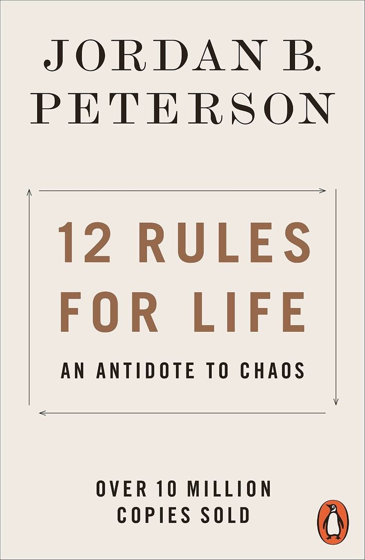 the cover of jordan b peterson's 12 rules for life an antiide to chaos