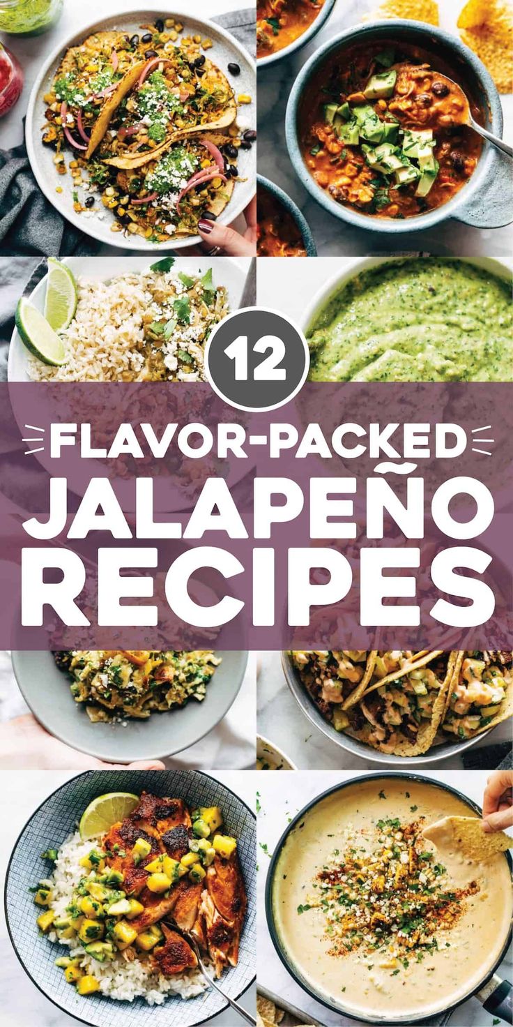 the cover of flavor - packed jalapeno recipes, including rice and salsa