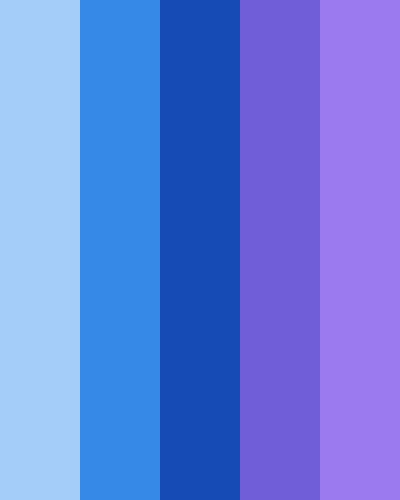 an image of blue and purple colors in the same color scheme, with different shades to choose from