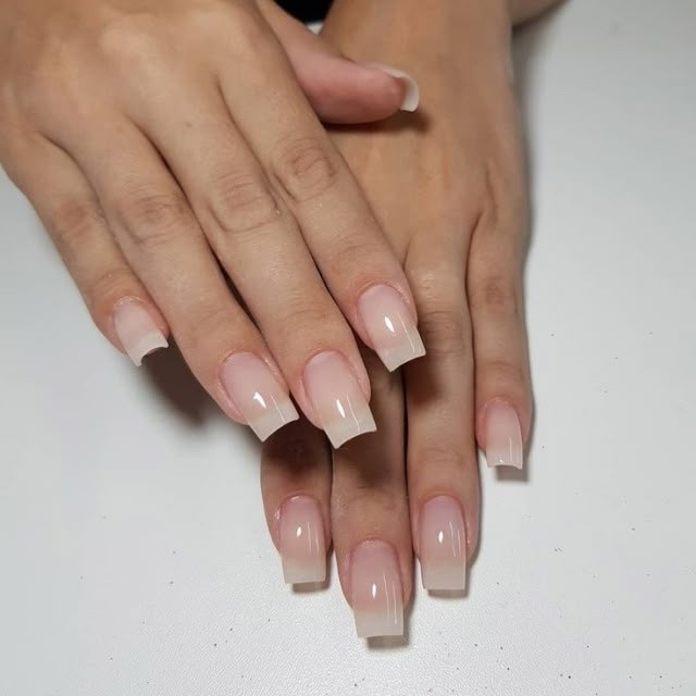 Acrylic Nails No Color Natural, Accurate 2000s Fashion, Realistic Nails Acrylic, Realistic Acrylic Nails, Natural Nails Square, Fireplace Tv Wall Decor, Natural Acrylic Nails, Fireplace Tv Wall, Tv Wall Decor