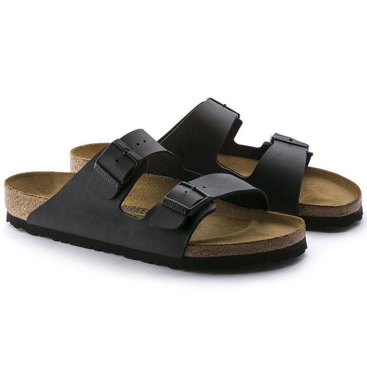 Arizona Birko-Flor Black Size 41/ 10-10.5 Black Birkenstocks, Popular Sandals, Black Birkenstock, Two Strap Sandals, Simple Sandals, Awesome Shoes, Birkenstock Women, Taichung, Kids Sandals