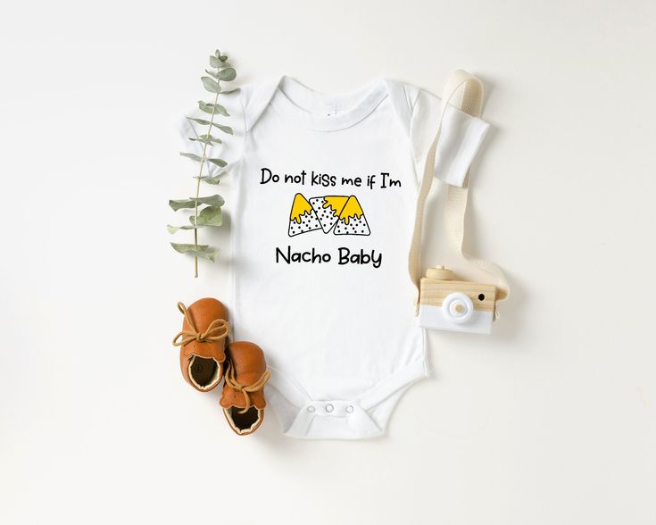 Don't Kiss Me If I'm Nacho Baby Onesies, Baby Boy Girl Outfits, Gender Reveal, Cute Baby Clothes Bodysuit, Baby Announcement, Newborn, Baby Shower Gift ---  HOW TO ORDER T-SHIRT  --- 1) All the information you need is in the listing photos. Please review all product photos 2) Choose the size and color of your t-shirt from the drop down menus next to the image 3) Choose your design & text color (Please add your design and text color in the personalization box) 4) Choose the quantity 5) Please mak Onesies Baby, Baby Boy Onesies, Design Text, Product Photos, Nachos, Text Color, Baby Announcement, Kiss Me