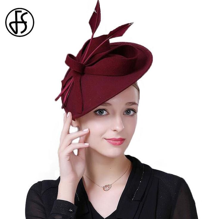 Item Type: FedorasMaterial: WoolBrand Name: FSStyle: FormalPattern Type: SolidColor: Black, Wine Red, BlueBritish Ladies Hat: Cocktail HatNote: Shipping can take 2-4 weeks depending on destination. 1950s Hats, Church Wedding Dress, 1940s Hats, Derby Dress, Tea Party Dress, Tea Party Hats, Pillbox Hat, Womens Vintage Dresses, Royal Ascot