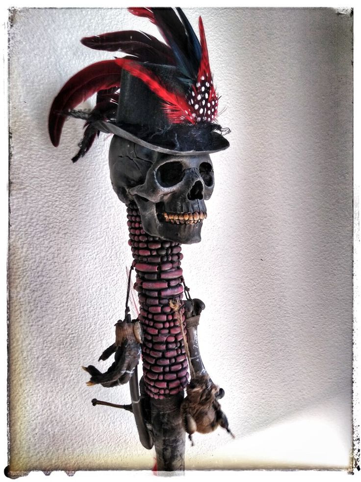 Unique OOAK Baron Samedi Voodoo staff with red and black accents Voodoo Staff, Voodoo Warrior, Voodoo Skeleton, Voodoo Doctor, Papa Legba Voodoo, Voodoo Witch Doctor, Voodoo Halloween, Baron Samedi, Pumpkin Carving Party