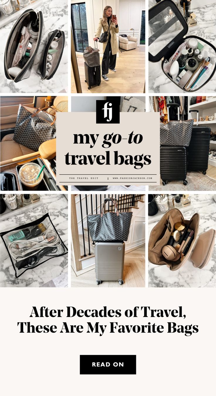 Favorite Travel Bags Read More Vertical Airport Bags Handbags, Airport Travel Outfits, Travel Attire, Best Travel Bags, Main Character Energy, Chanel Slingback, Airport Outfits, Travel Clothes, Fashion Jackson