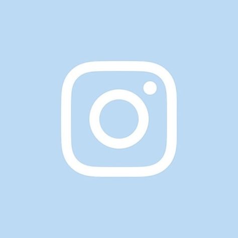 the instagram logo on a blue background