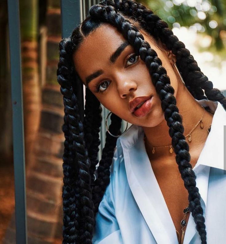 Spring Haircuts, Big Box Braids, Big Braids, Big Box Braids Hairstyles, Jumbo Box Braids, Braids Hairstyles Pictures, Box Braids Styling, Girls Hairstyles Braids, Girls Braids