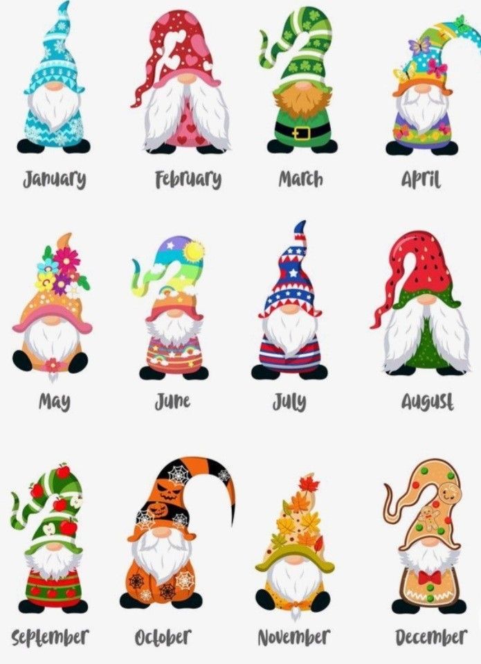 the twelve days of christmas with different gnomes