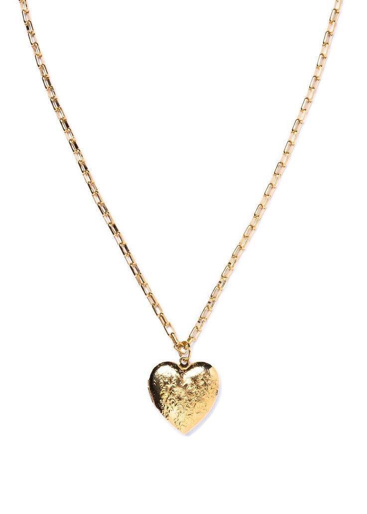 Materials:24 karat gold overlay chainHeart locket in 24 karat gold overlayMeasurements:-Choose between two lengths: 25" or 36”-1" heart dropHandmade with love in Orange County Gold-tone Locket Chain Necklace As Gift, Gold-tone Chain Necklace With Locket For Gift, Heart-shaped Yellow Gold Brass Necklace, Yellow Gold Heart-shaped Brass Necklace, Heart Shaped Yellow Gold Brass Necklace, Gold-tone Heart Pendant Necklace, Gold Heart-shaped Brass Necklace, Gold Brass Necklace With Heart Charm, Gold-plated Heart Pendant Locket Necklace