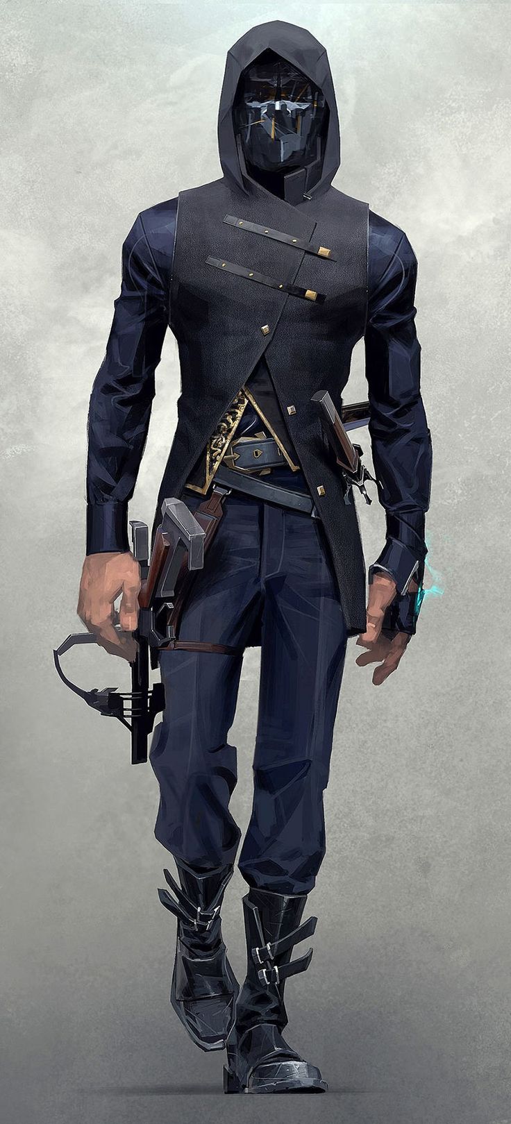 Corvo Attano from Dishonored 2 Dishonored 2, Dishonored, Hands On, Concept Art, Black, Art