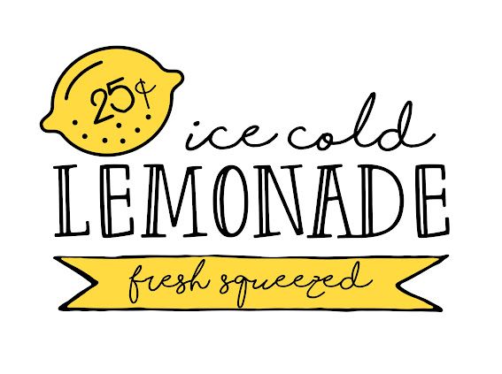 the lemonade logo is shown in black and yellow