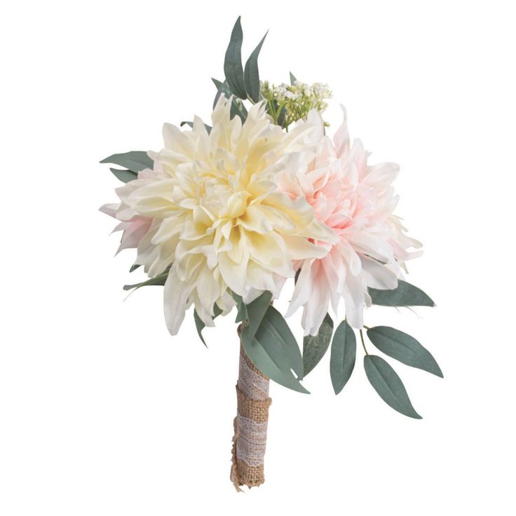 Add this lovely bouquet to your wedding supplies and look oh so sweet carrying it down the aisle! This pink and white bouquet can serve as your main bouquet or as a secondary one that you toss at the wedding reception if you want to keep your main bouquet as a keepsake from your big day. Polyester. 13" Pink And White Bouquet, Hawaiian Wedding Dress, Pale Pink Peonies, 25th Anniversary Party, Peony Bouquet Wedding, Personalized Ribbon, Peony Wedding, Wedding Party Supplies, Hawaiian Wedding